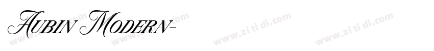 Aubin Modern字体转换